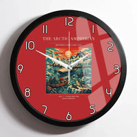 Thumbnail for VINTAGE G4076 - The Arctic Amphibian - Designed Wall Clocks design on red framed