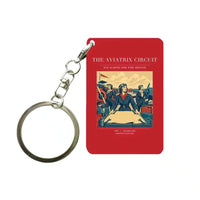Thumbnail for VINTAGE G4164 - The Aviatrix Circuit - Designed Key Chain design on red