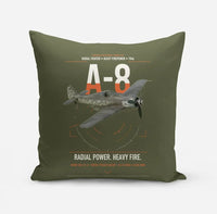 Thumbnail for Focke-Wulf Fw 190A-8 design on green army pillow