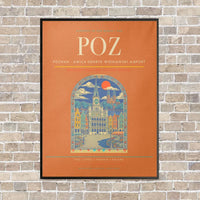 Thumbnail for Poznan - awica Henryk Wieniawski Airport POZ - Canvas Framed - Orange