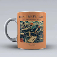 Thumbnail for VINTAGE G4138 - The Preflight - Ceramic Mug design on orange