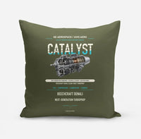 Thumbnail for CATALYST design on green army pillow