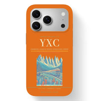 Thumbnail for Cranbrook Airport (YXC) design on orange iPhone 17 Pro MagSafe case