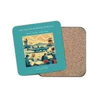 Thumbnail for The Sound Barrier Morning - Designed Coasters design on turquoise 1-piece