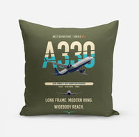 Thumbnail for Airbus A330-900neo design on green army pillow