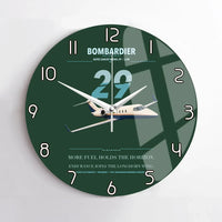 Thumbnail for Bombardier Learjet 29 design on dark green no frame wall clock