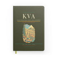 Thumbnail for Kavala International Airport Megas Alexandros (KVA) design on green army notebook