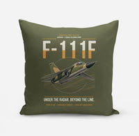 Thumbnail for F-111F Aardvark design on green army pillow