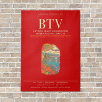 Thumbnail for Patrick Leahy Burlington International Airport BTV - Canvas Framed - Red