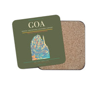Thumbnail for Genoa Cristoforo Colombo Airport (GOA) design on green army 1 piece coaster
