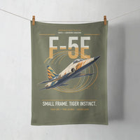 Thumbnail for F-5E Tiger II design on green army towel