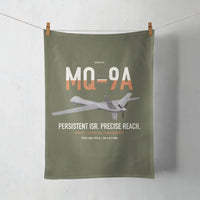 Thumbnail for MQ-9A Reaper design on green army towel