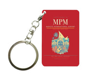 Thumbnail for Maputo International Airport MPM Key Chain design on red key chain