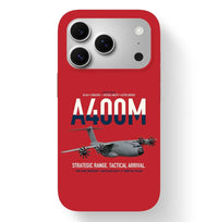 Thumbnail for Airbus A400M Atlas design on red magsafe iphone case, for iPhone 17 Pro