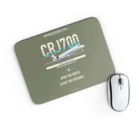 Thumbnail for Bombardier CRJ700 design on green army rectangle mouse pad