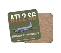 Thumbnail for Atlantique 2 Standard 6 design on green army 1 piece coaster