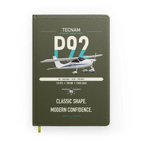 Thumbnail for Tecnam P92 Echo MkII design on green army notebook