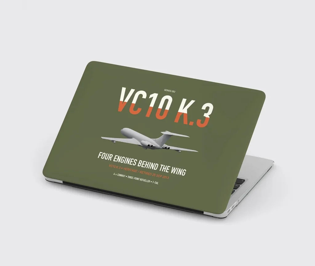 Vickers VC10 K.3 design on green army MacBook case