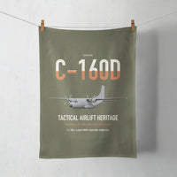 Thumbnail for Transall C-160D design on green army towel