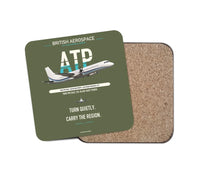 Thumbnail for British Aerospace ATP design on green army 1 piece coaster