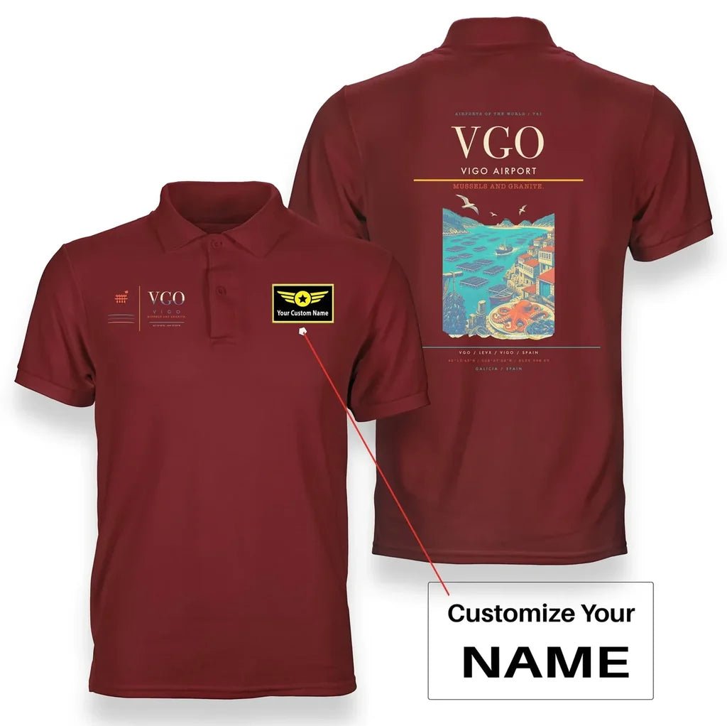 Vigo Airport VGO Red+Name