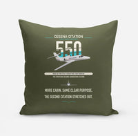 Thumbnail for Cessna Citation 550 - Citation II design on green army pillow
