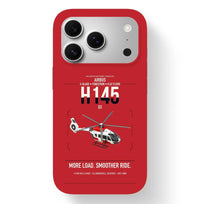Thumbnail for Airbus H145 D3 design on red magsafe iphone case, for iPhone 17 Pro