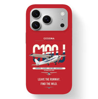 Thumbnail for Cessna 180J Skywagon design on red magsafe iphone case, for iPhone 17 Pro