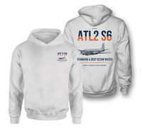 Thumbnail for Atlantique 2 Standard 6 design on white double-side hoodie, double-side print
