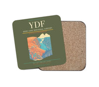 Thumbnail for Deer Lake Regional Airport (YDF) design on green army 1 piece coaster