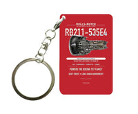 Thumbnail for RB211-535E4 Key Chain design on red key chain