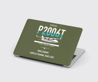 Thumbnail for Tecnam P2006T design on green army MacBook case
