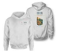 Thumbnail for Horta Airport (HOR) design on white double-side hoodie