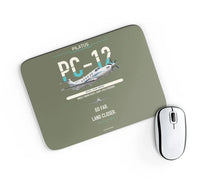 Thumbnail for Pilatus PC-12 PRO design on green army rectangle mouse pad