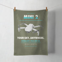 Thumbnail for DJI Mini 2 design on green army towel