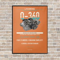 Thumbnail for O-360 vertical canvas print - framed - orange background