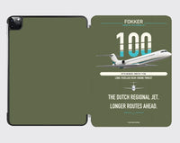 Thumbnail for Fokker 100 design on green army ipad tablet case