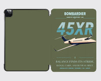 Thumbnail for Bombardier Learjet 45XR design on green army ipad tablet case