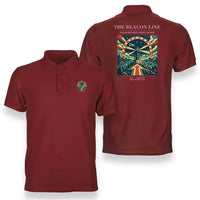 Thumbnail for VINTAGE G4147 - The Beacon Line - Double-Side Polo T-Shirt design on red