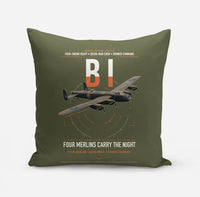 Thumbnail for Avro Lancaster B I design on green army pillow
