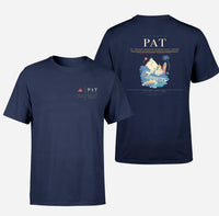 Thumbnail for Jay Prakash Narayan International Airport (PAT) design printed on navy blue double-side t-shirt