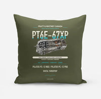 Thumbnail for PT6E-67XP design on green army pillow
