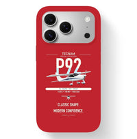 Thumbnail for Tecnam P92 Echo MkII design on red magsafe iphone case, for iPhone 17 Pro