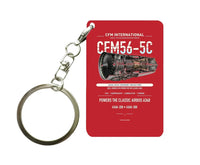 Thumbnail for CFM56-5C Key Chain design on red key chain