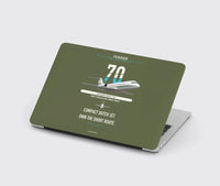 Thumbnail for Fokker 70 design on green army MacBook case