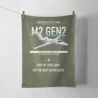Thumbnail for Cessna Citation M2 Gen2 design on green army towel