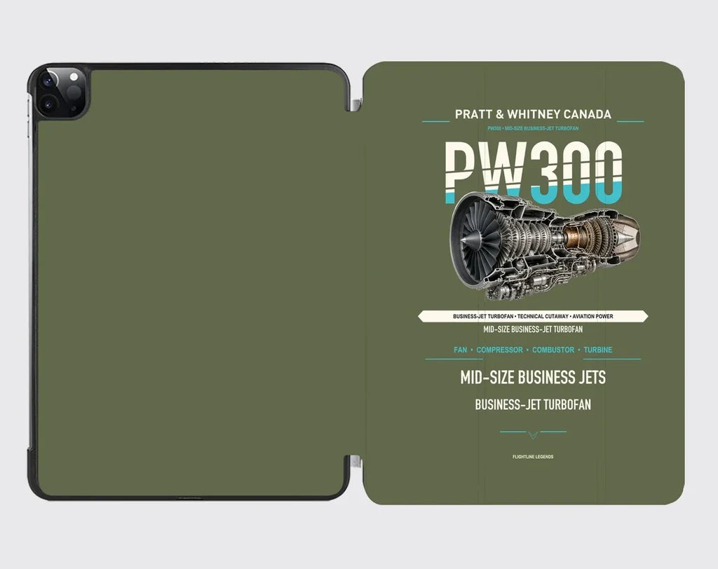PW300 design on green army ipad tablet case