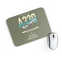 Thumbnail for Airbus A330-300 design on green army rectangle mouse pad