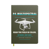 Thumbnail for DJI P4 Multispectral design on green army notebook