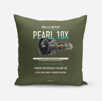Thumbnail for PEARL 10X design on green army pillow